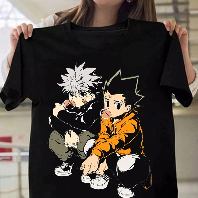 Hunter X Аниме одежда для женщин Графические футболки Готический кавайный Харадзюку
