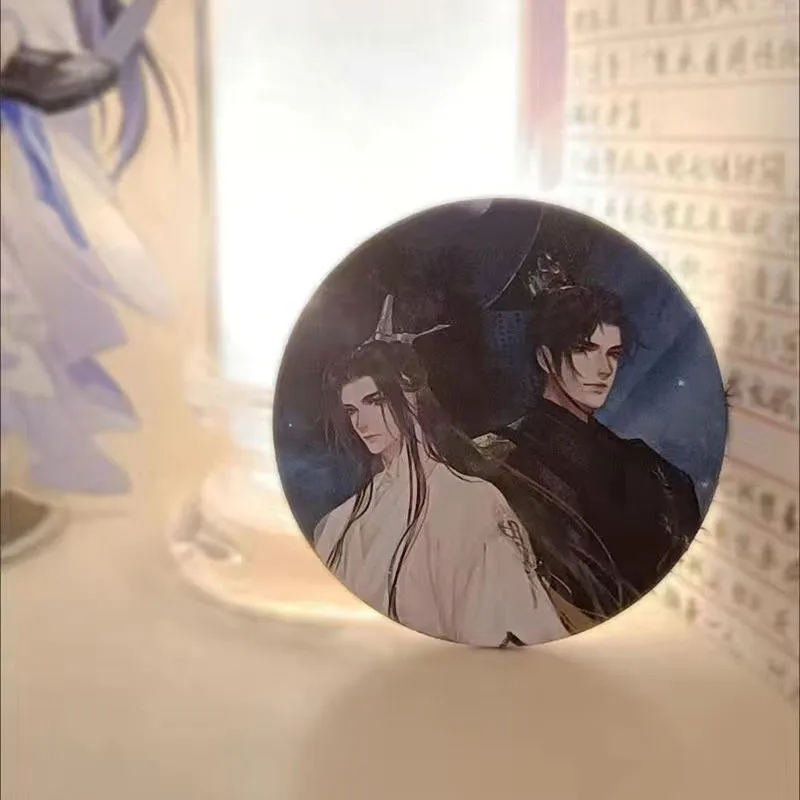 Металлическая брошь хаски и его Белый Кот шизун Chu Wanning Mo Ran значок на рюкзак для