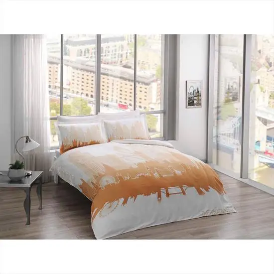 

Taç Glow Satin London Double Duvet Cover Set, Luxry Bedroom Set, Duvet Cover, Sheet and Pillowcase, New Year's Gift