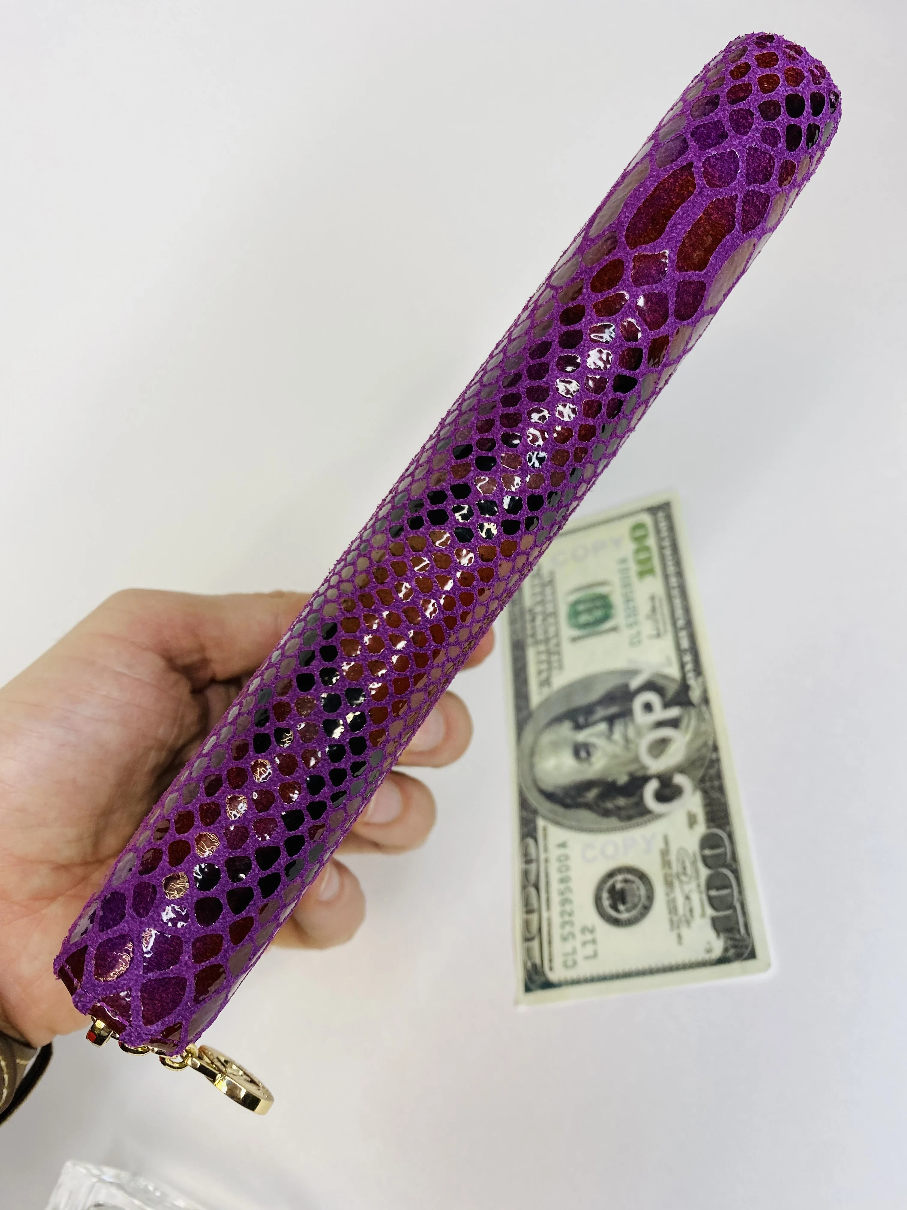 Большой женский кошелек из натуральной кожи на молнии 20/10/2 см. - тренд 2022 доставка