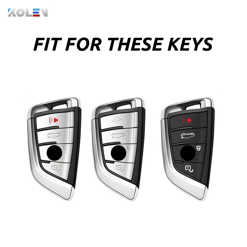 

Carbon Fiber Full Cover TPU Car Remote Key Case Shell For BMW F10 X5 F15 X6 F16 G30 G11 G48 G39 X1 X3 1 2 5 7 Series E53 E70 E39