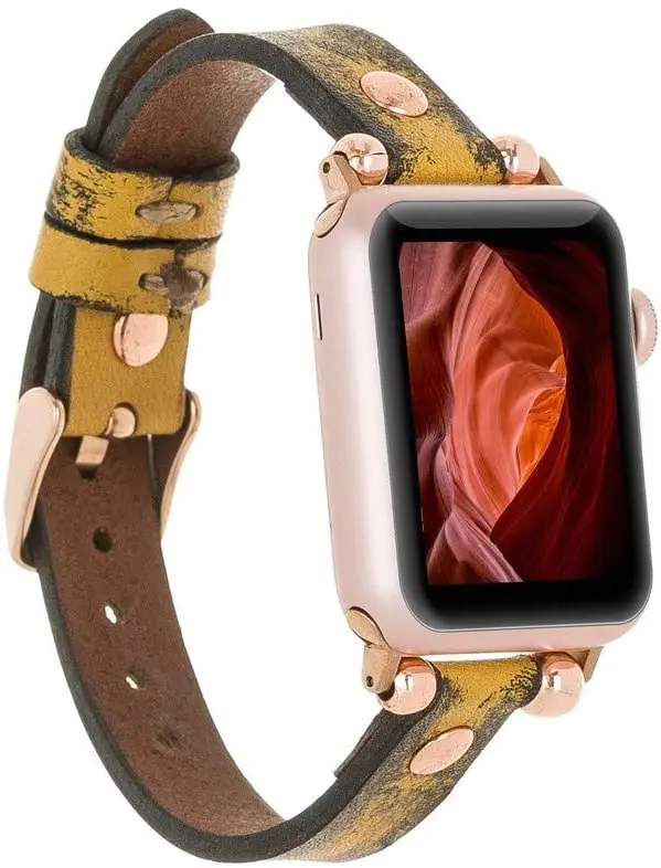 Винтажные наручные часы Bouletta Apple funton из розового золота Troklu V24SEF Sarı | Наручные