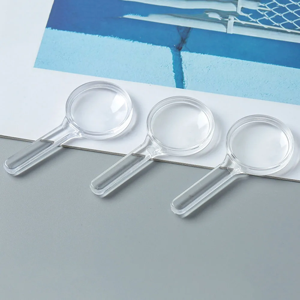 Акриловое прозрачное бензольное пластиковое увеличительное стекло 35 мм с