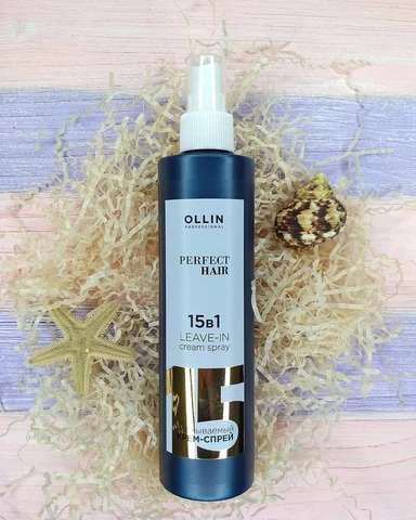 Крем-спрей Оллин 15 в 1, Ollin Perfect Hair Leave-In Cream Spray 15 in 1, Несмываемый крем-спрей - изображение
