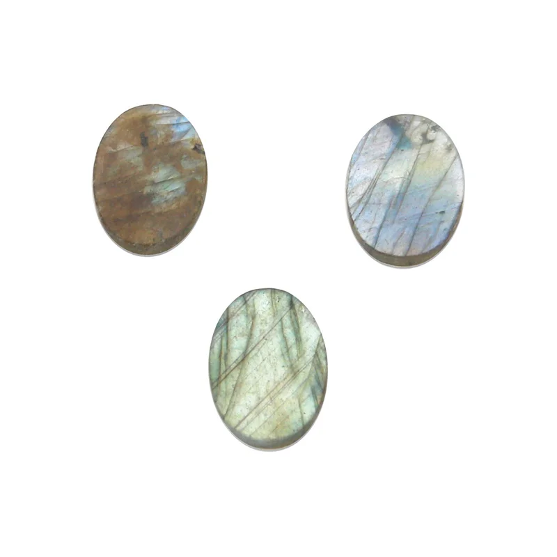 

5pcs Natural Stone Genuine Labradorite Cabochons Flat Oval 10x14mm Jewelry Making Craft Material For DIY Earrings Ring Pendant