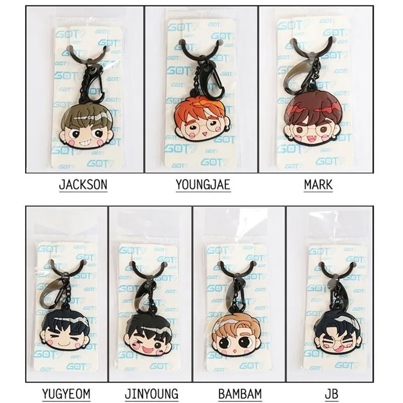 YoungJae Kpop Got7 Voice Keyring JACKSON YOUNGJAE MARK BAMBAM JB силиконовый брелок волчок I GOT7 YGG354 - Цвет: YoungJae