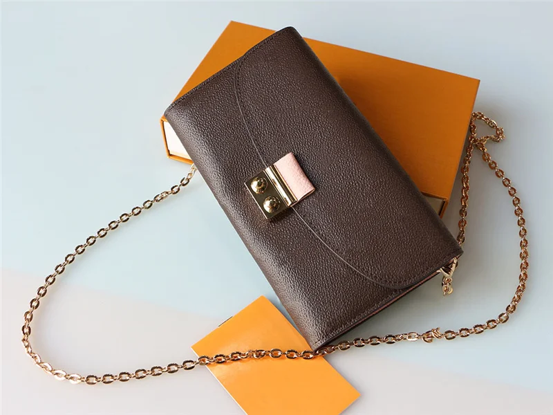 

Новинка 2021, Женский кошелек, Роскошный кошелек с цепочкой, высококачественный длинный клатч на одно плечо, сумка через плечо, кошелек для же...