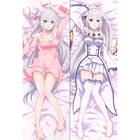 Брелок Дакимакура Re Zero - Эмилия  мини с кольцом M0015