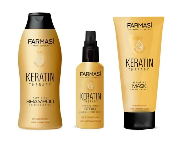 Farmasi Keratin 3'lü Care Set Shampoo + Spray + Mask 412594013