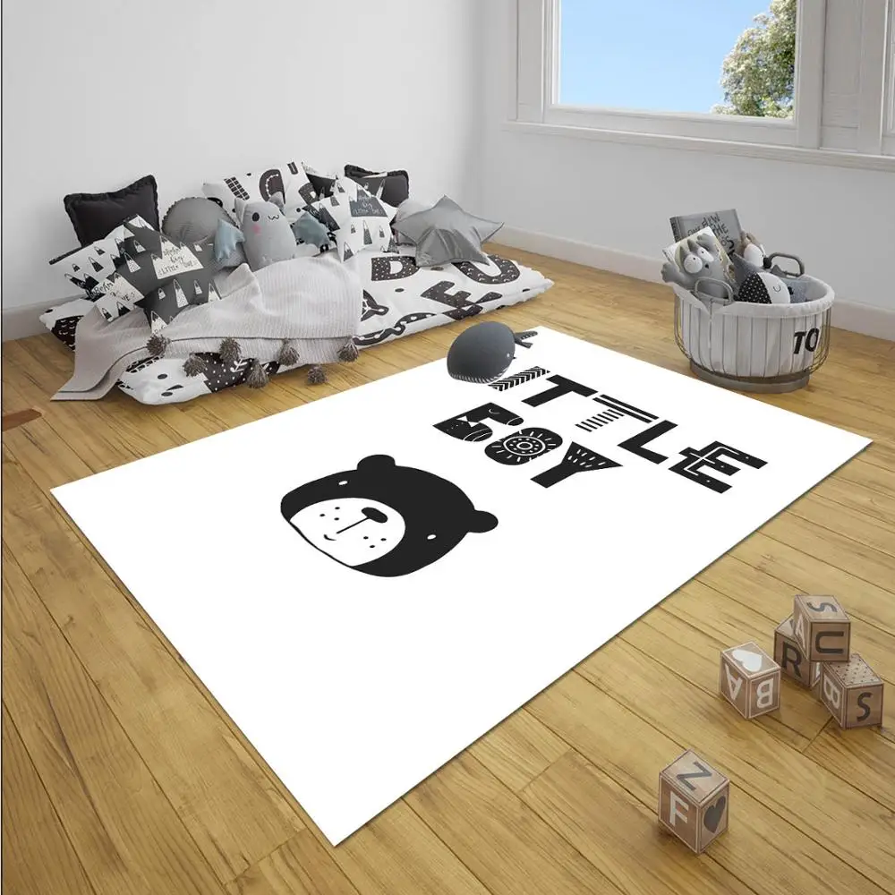 Еще черный белый цвет для маленьких мальчиков Writen с героями мультфильма Медведи