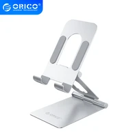 orico mobile phone holder adjustable holder stand for iphone samsung xiaomi metal foldable table stand desk