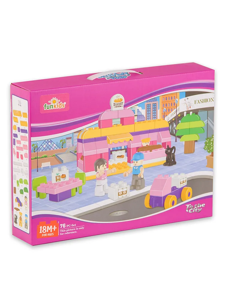 Конструктор блочный 76 деталей Funkids &quotМаленький Гурман&quot | Игрушки и хобби