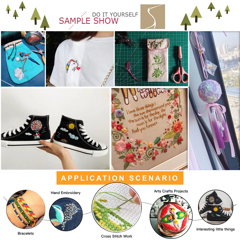 Драгоценный камень эффекты 12 нитей делиться металлик нитки мулине пакет для