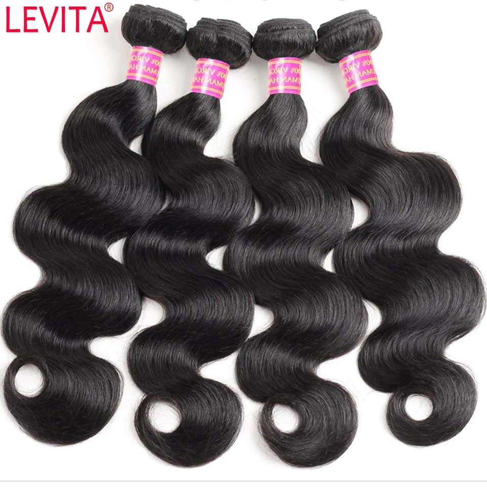 10A Virgin Human Hair Bundles Body Wave 3 4 Bundles Remy Hair Extensions Peruvian Brazilian Hair Weave Bundles Tissage Bresilien