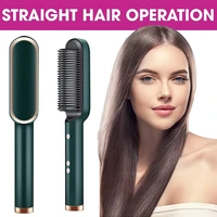 brush hair comb straighteners curling hair iron hair styler tool professional hair straightener tourmaline ceramic hair curler