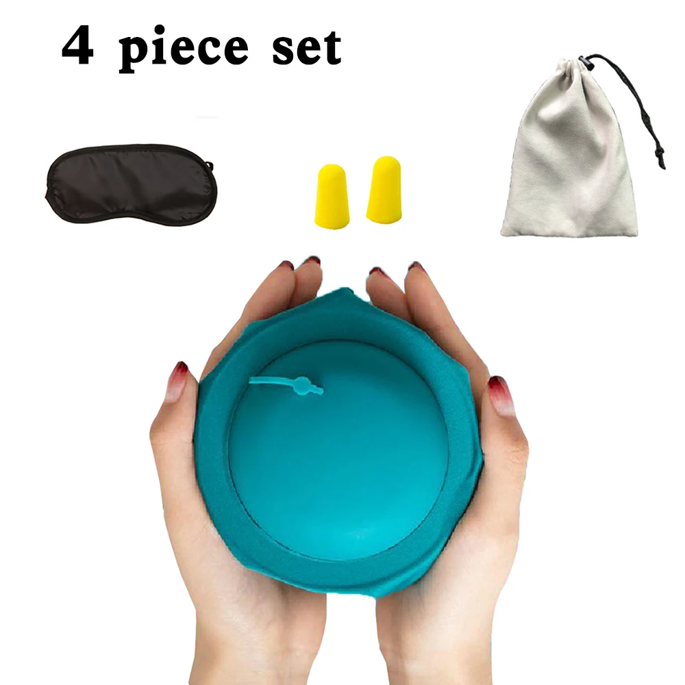 Портативная надувная дорожная подушка u-образной формы автомобильная для отдыха