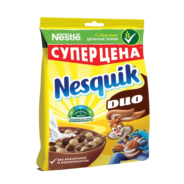 Завтрак готовый шоколадный Duo (Дуо) ТМ Nesquik (Несквик) | Продукты
