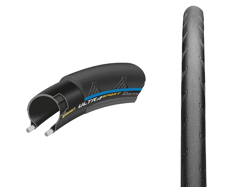 Велосипедная покрышка Покрышка Continental Ultra Sport II Performance 700 x 23C (23 622) чёр./син.|Обода| |