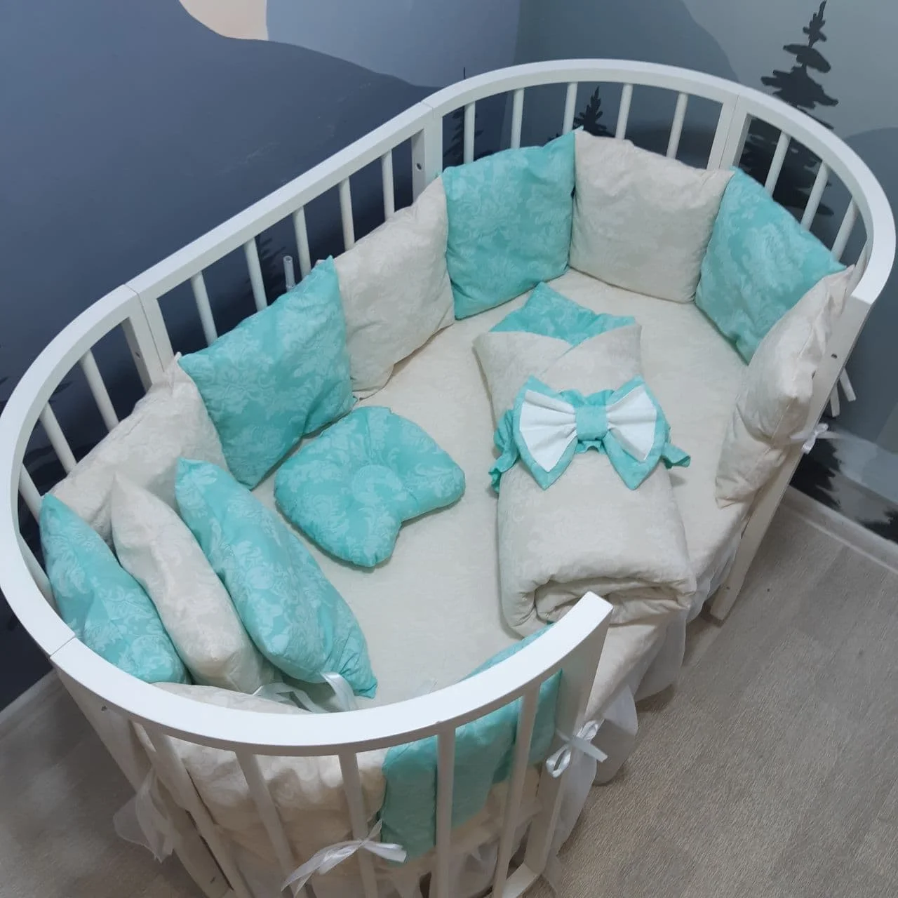 Set in a crib bed linen sides mamdis | Мать и ребенок