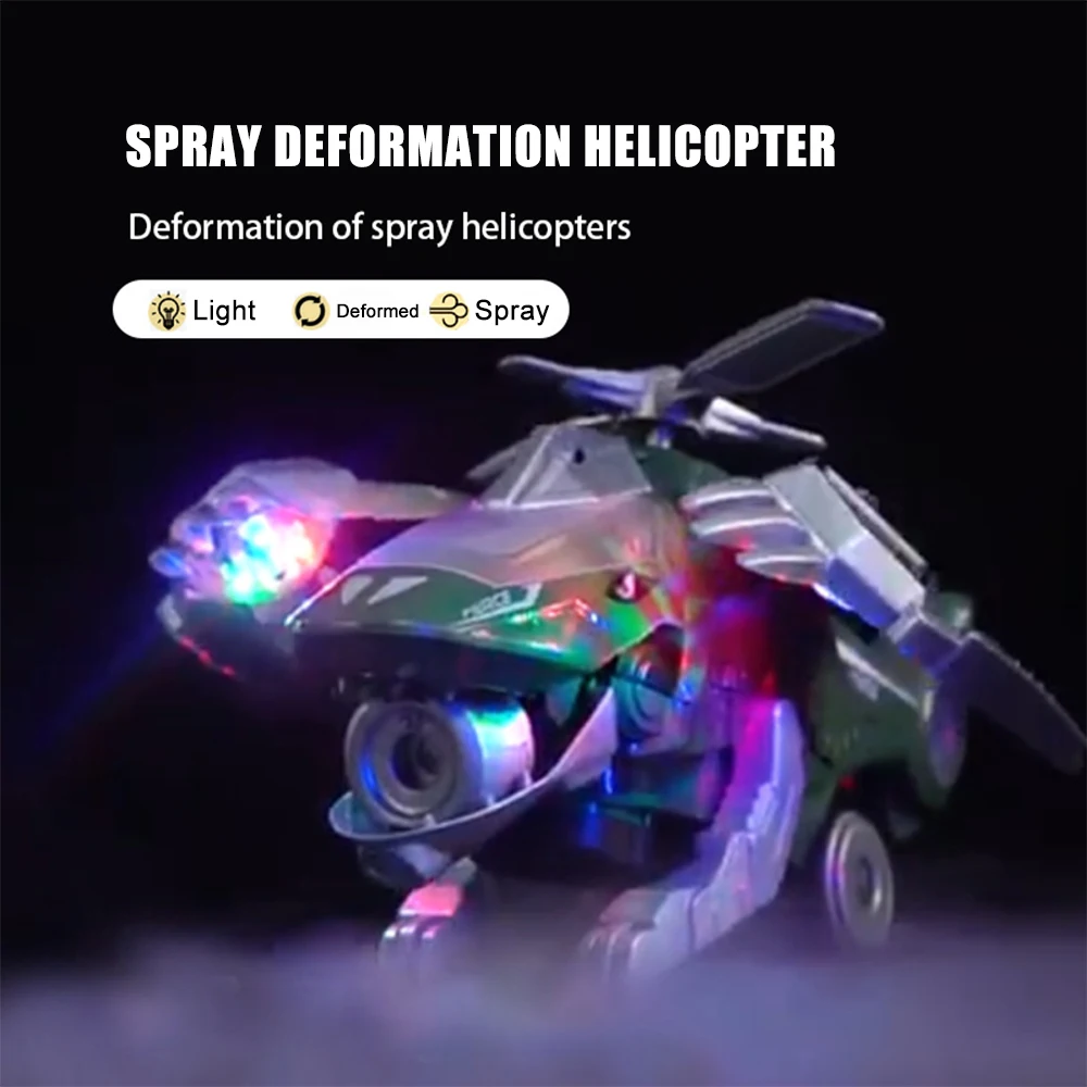 

Dinosaur Monster Electric Light Spray Deformation Car Toy Children Early Educational Model Car Toy Kids Gifts Brinquedos Menino