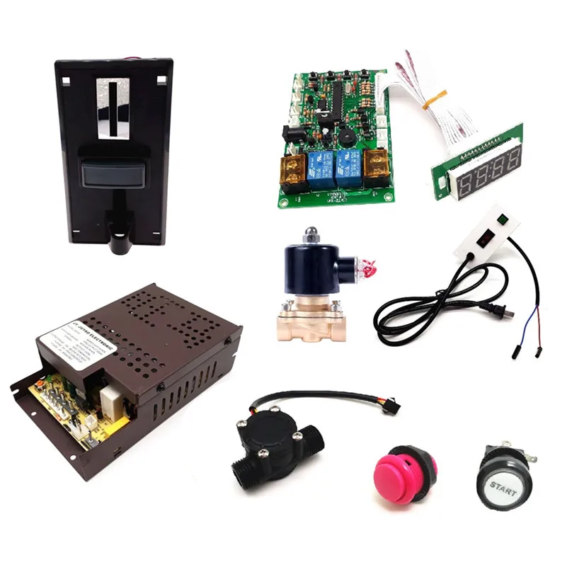 1 комплект регулятора громкости для торгового автомата воды с 1/" соленоидным клапаном, датчиком потока