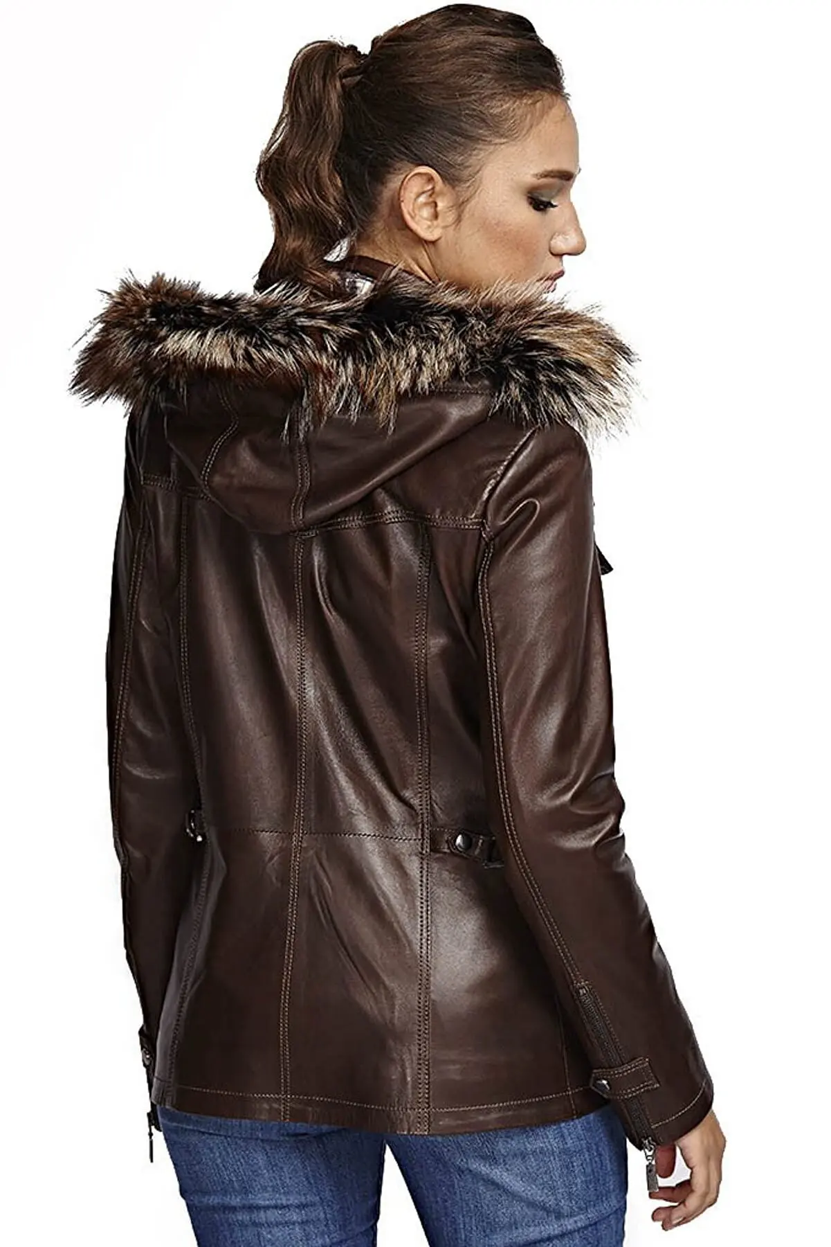 Women Genuine Sheepskin Jacket Autumn Spring Montları New Fashion Design Clothes Soft Quality Leather Jackets
