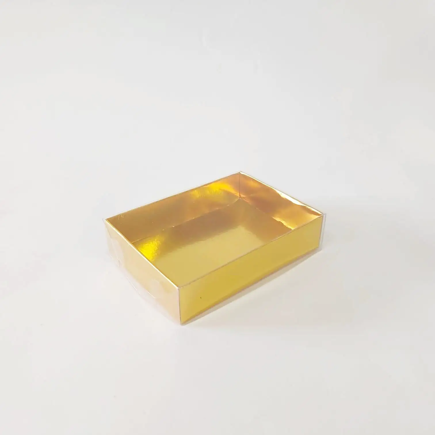 Gold Clear Pvc Window Transparent Lid Cookie Candy Party Wedding Packaging Clothes Diy Ideas