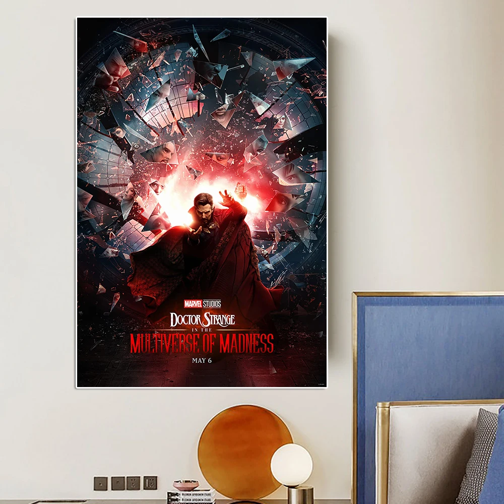 

Marvel Superhero Doctor Strange In The Multiverse Of Madness Movie Poster Avengers Graffiti Canvas Painting Wall Art Home Decor