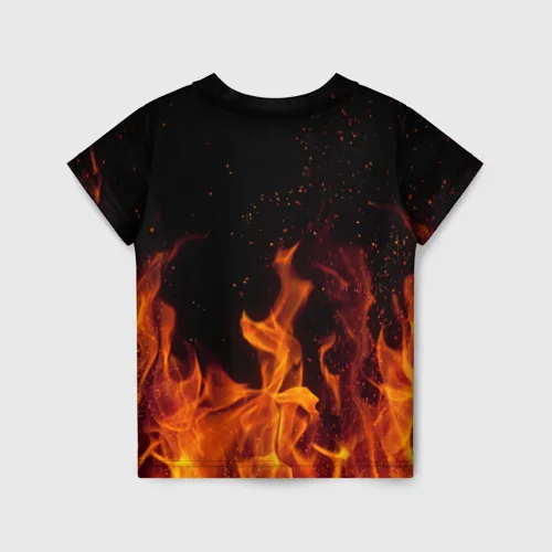 Детская футболка 3D Metallica fire | одежда и обувь