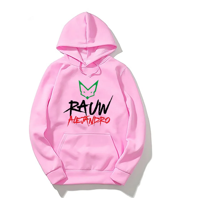 Rauw Alejandro Print Hooded Hoodie Long Sleeve Sweatshirt for Women Men