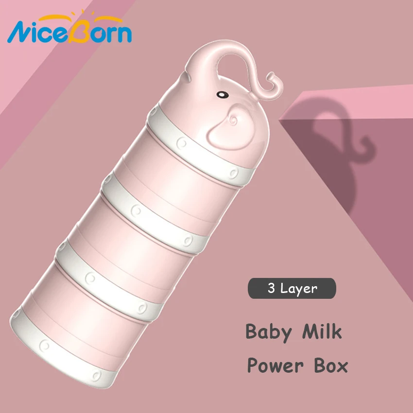 

Milk Powder Container 3-Layers Baby Kids Milk Powder Storage Box Portable Mini Milk Powder BoxÂ Formula Feeding Dispenser Contain