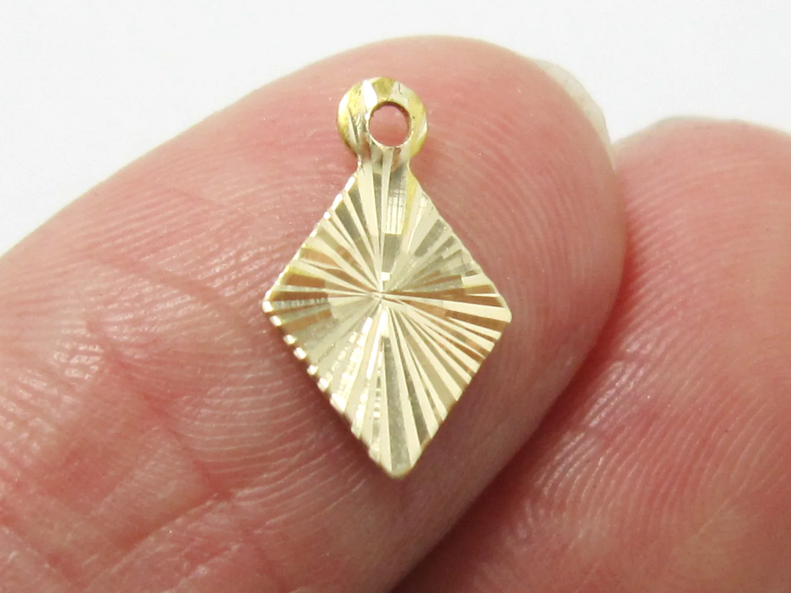 Латунные Подвески 13x8x0 4 мм ромбовидные латунные серьги Висячие Геометрическая