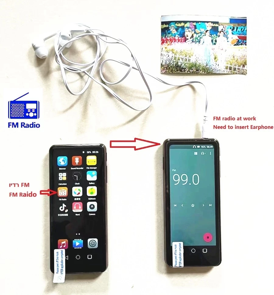Новая камера Mahdi 16 Гб Mp4 плеер Bluetooth Wifi Android сенсорный экран 4 2 дюйма HIFI