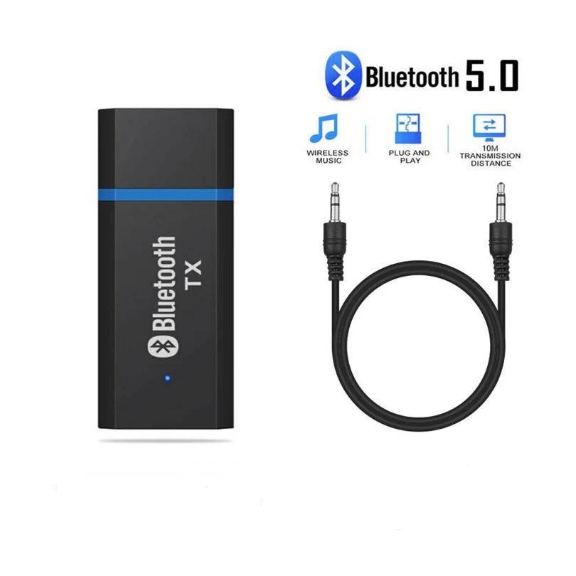 Адаптер Bluetooth Aux аудио BTS-TX 5.0 рисивер модулятор для подключения устройств к блютуз