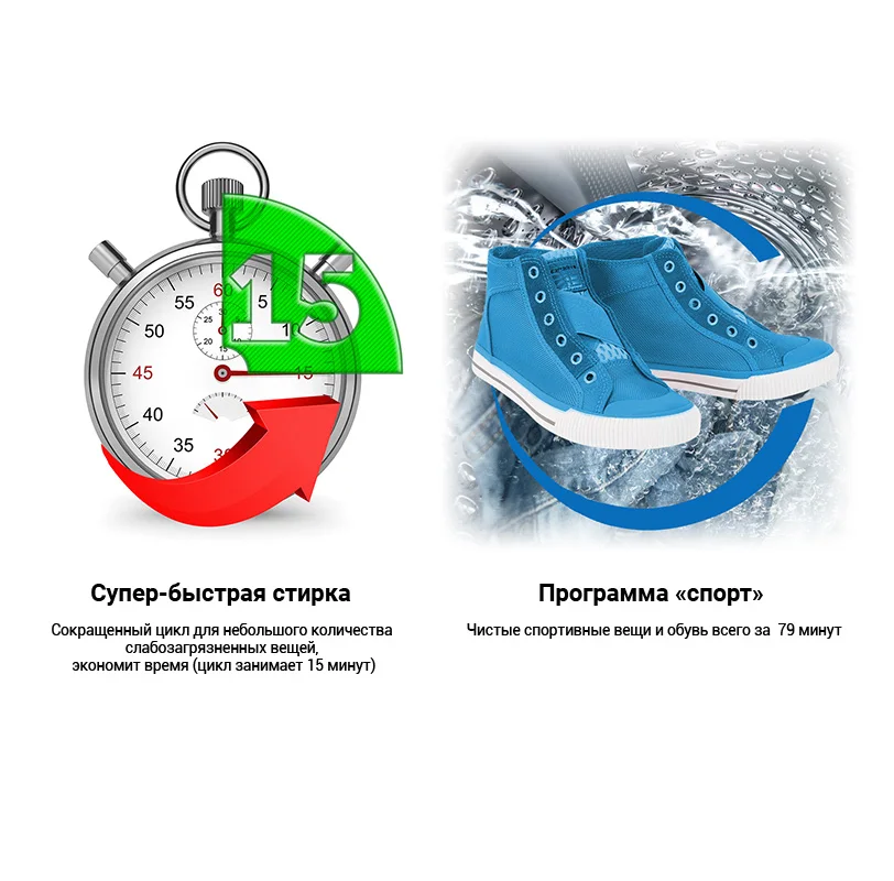 Стиральная машина HIBERG WQ4-814G золотистый корпус 1400 оборотов 8 кг загрузки 12 программ