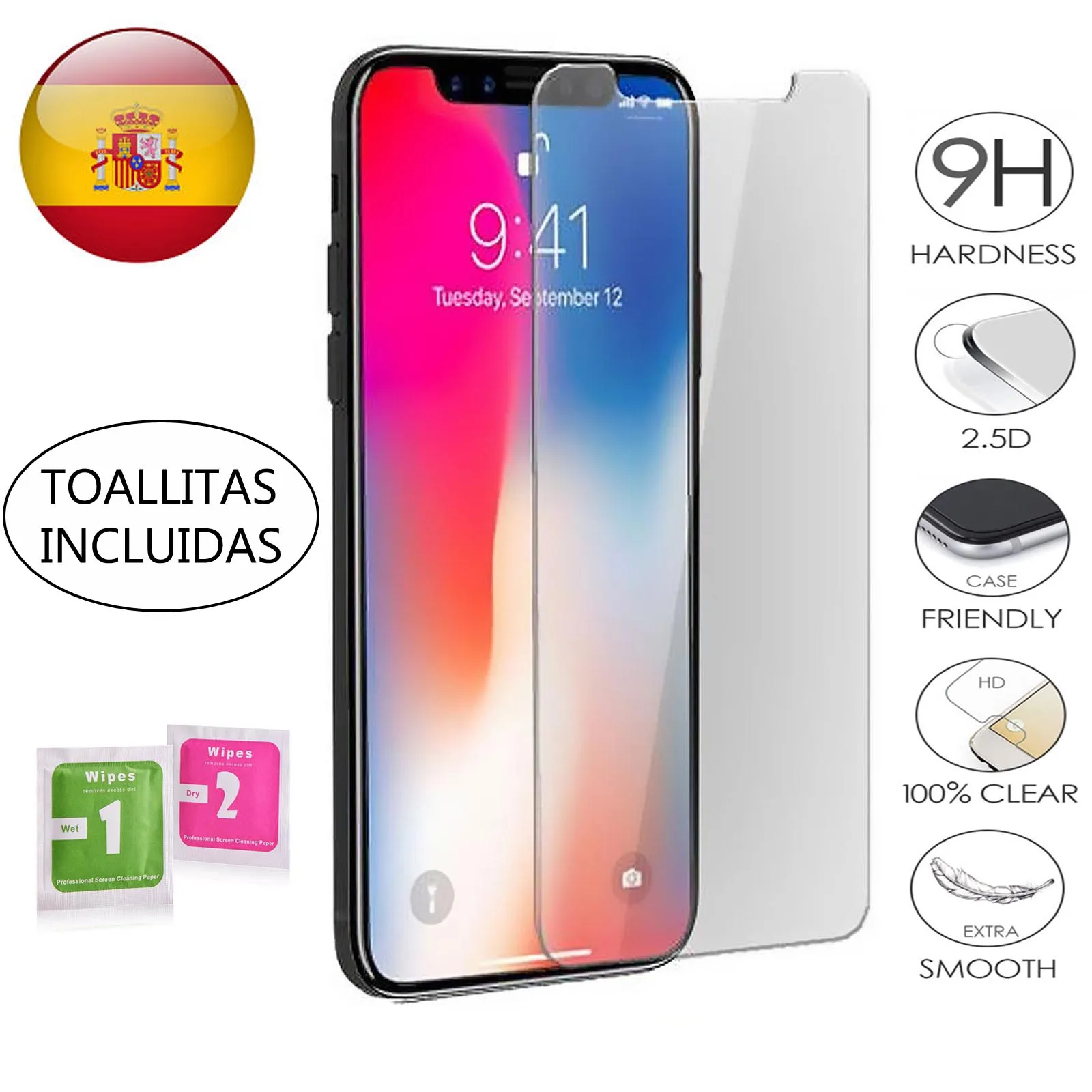 Защитная пленка для экрана из закаленного стекла IPHONE 5 5S 5C SE 2 2020 6 6S 7 8 11 12 Pro Mini PLUS X XS