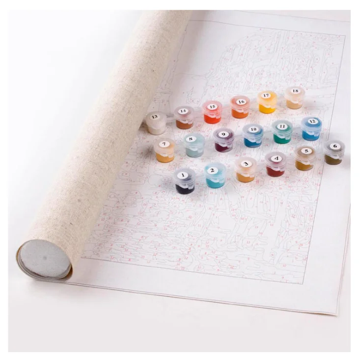 Картина маслом по номерам сделай сам украшение комнаты современный постер