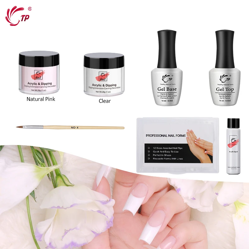 28 г набор акриловых порошков для погружения 14 мл верхняя база гелевый инструмент