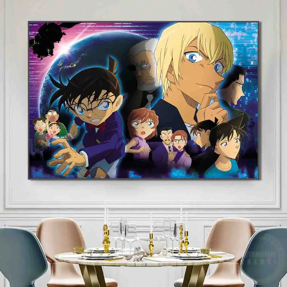 

Bandai Detective Conan Movie Poster Kudo Shinichi Canvas Painting Wall Art Decoration Cuadros Mural Home Picture For Room Decor