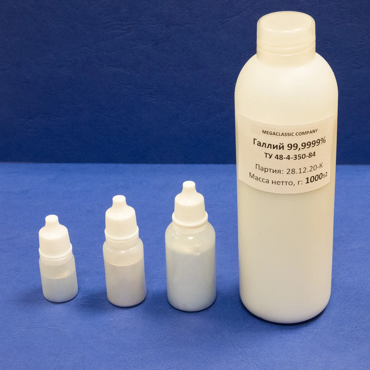Галлий жидкий металл чистота Ga 6N (99.9999%) on.