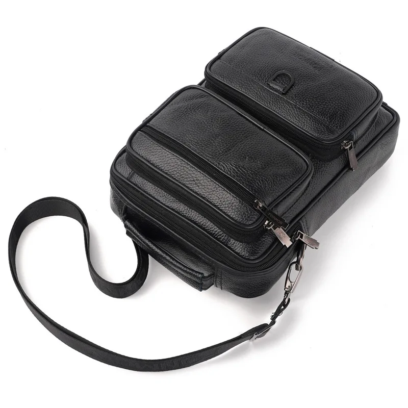

Crocodile Leather Cowhide Single Shoulder Messenger Mini Bags Men Mobile Phone Case Purse Sling Cross Body Pack Tote Bag Handbag
