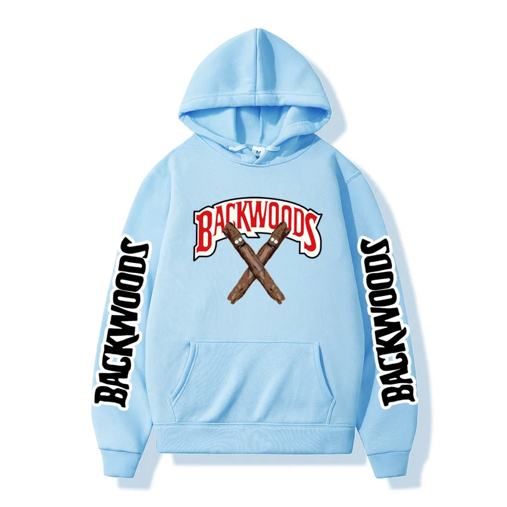 

Hot Fashion Sweatshirt Men Hoodies Backwoods Print Pullover Hooded Harajuku Hoodie Hip Hop Cigar Streetshirt Oversized Clothes