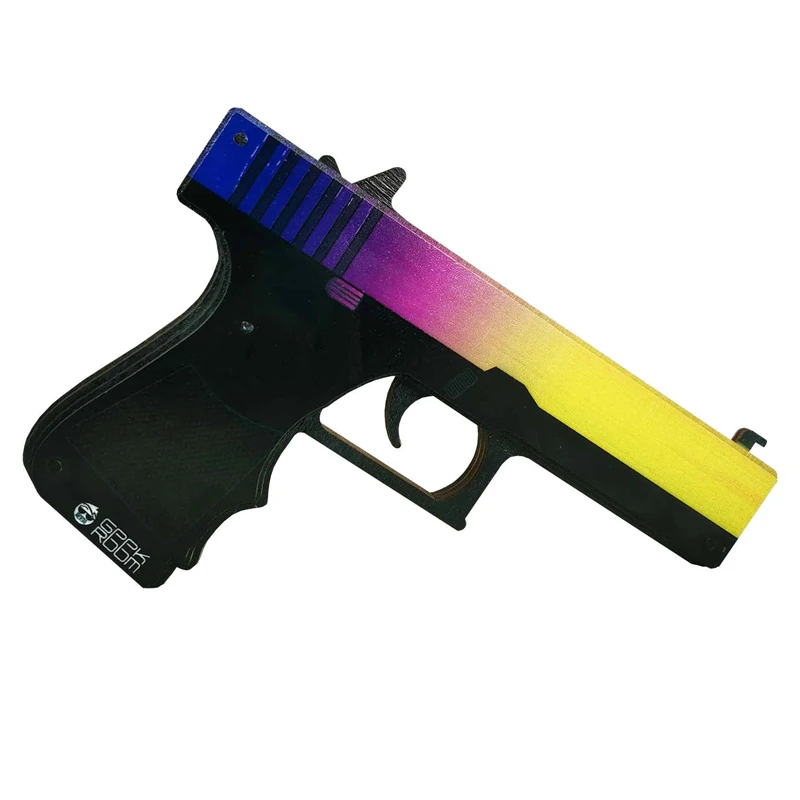 Деревянный пистолет Glock Градиент CS GO | Пистолет кс го /детский / (Деревянный