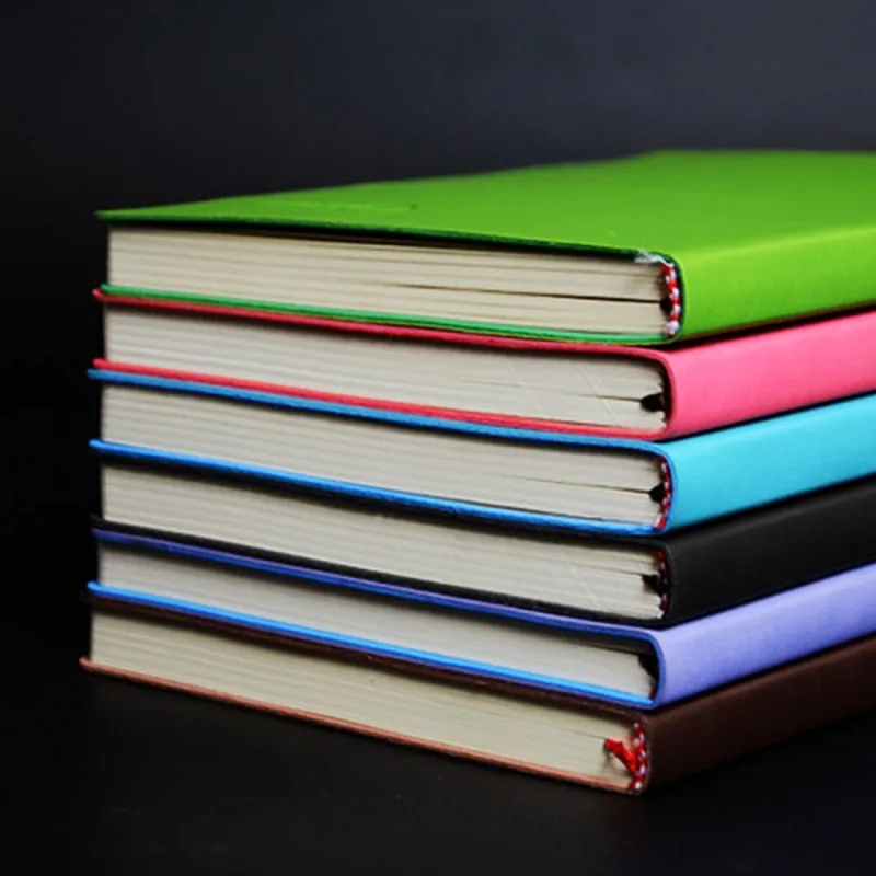 Синий ноутбук простой Изысканный ремесла частный пользовательский кожаный