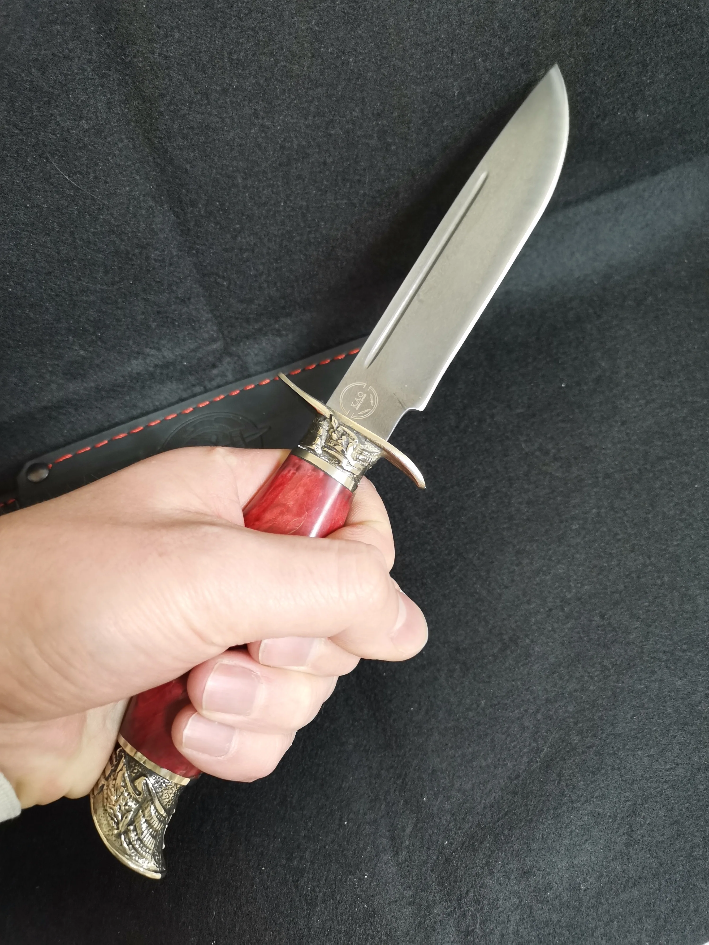 нож финка нквд советский из булата со звездами |