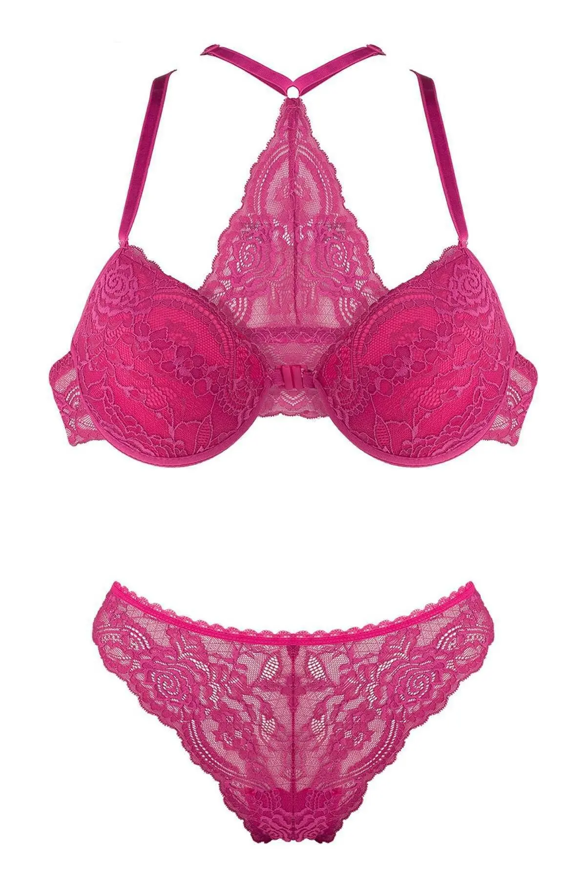 LOOK FOR YOUR WONDERFUL NIGHTS IN GORGEOUS COLOR Women's Women's Pink Front Clip-on Supported Bra Set FREE SHIPPING
