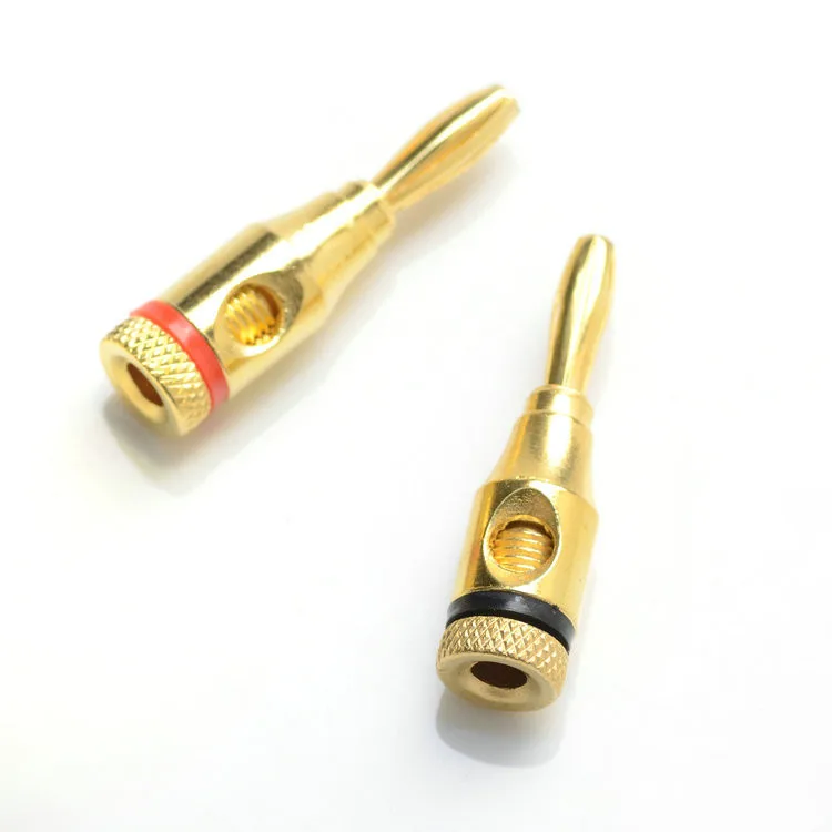2 шт./компл. 4 мм позолоченный медный усилитель связывающая стойка розетка типа