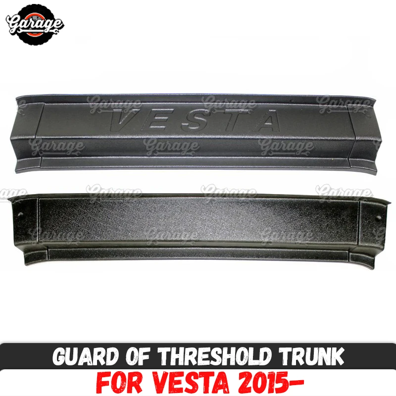 

Guard of threshold trunk for Lada Vesta 2015- ABS plastic trim accessories cover protective pad in luggage car styling tuning