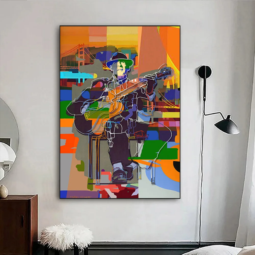 

Abstract Graffiti Famous Music Master Canvas Painting Modern Figure Poster and Print Picture for Living Room Wall Art Home Decor