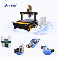 china acctek high speed cnc router 4axis woodworking machine cnc cutter for wood plastic acrylic promotional